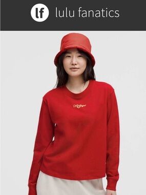 Lululemon *discontinued* Lunar New Year Red Long Sleeve Graphic Tee